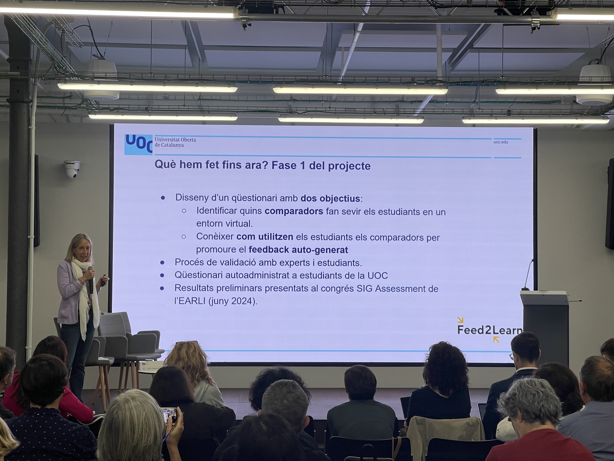 Jornades sobre «Recerca i Innovació Docent sobre Feedback per una Avaluació Formativa»